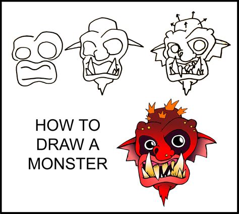 daryl hobson artwork   draw  monster step  step art guide
