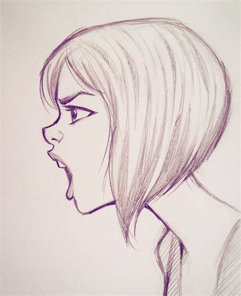 side face drawing ideas  pinterest side  face