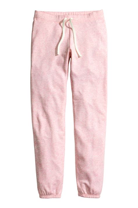 sweatpants light pink sale hm