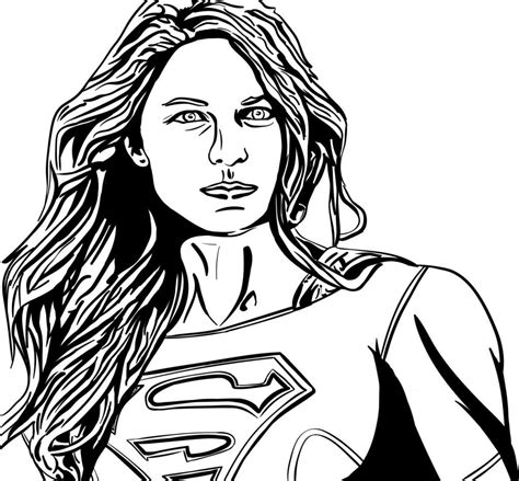 supergirl coloring pages  coloring pages  kids supergirl
