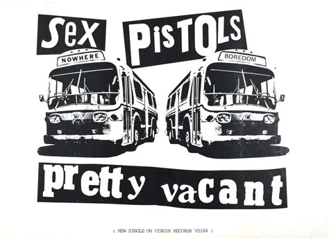 Sex Pistols Huge 1977 Uk ‘pretty Vacant’ Promotional Poster