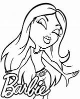 Barbie Coloring Caricature Pages Print Color Girls Topcoloringpages Logo Face sketch template