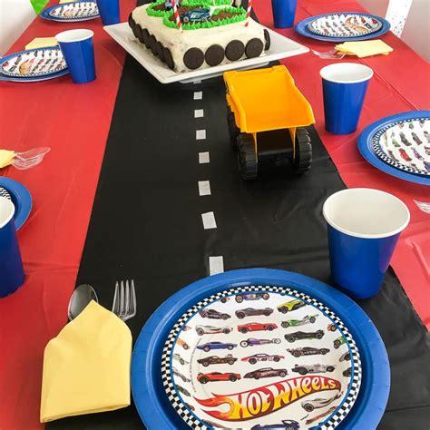 fast  easy ideas   awesome race car birthday party