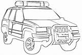 Jeep Coloring Pages Police Colouring Cars Clipart Car Kids Vehicles Truck Color Printable Jeeps Print Cartoon sketch template