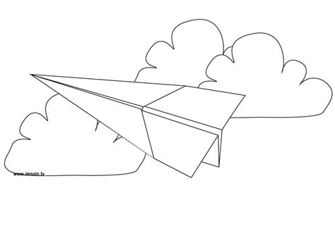 coloring paper airplane