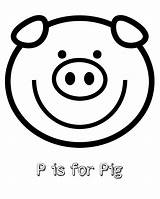 Pig Coloring Printable Pages Face Head Preschool Template Kids Print Color Sweeps4bloggers Colouring Animal Pigs Printables Mamalikesthis Getcolorings Farm Templates sketch template