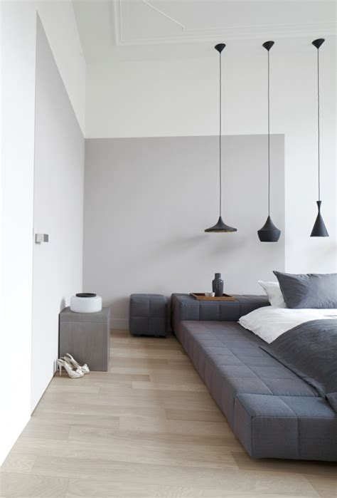 schlafzimmer grau  schlafzimmer mit deutlicher praesenz von grau