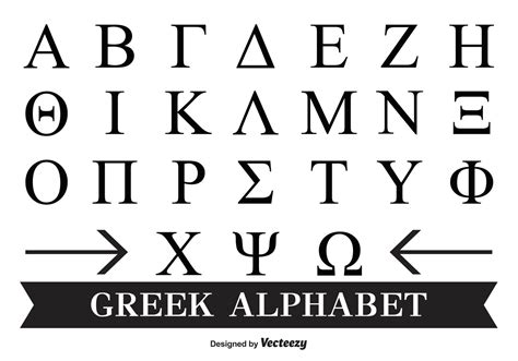 greek letters vector art icons  graphics