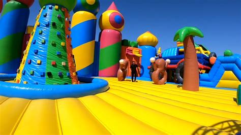 the big bounce america s world s largest bounce house stops at granite