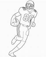 Football Nfl Players Drawing Coloring Pages Getdrawings sketch template
