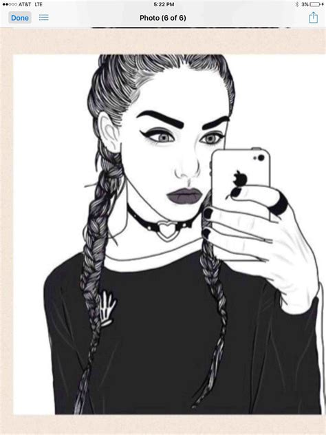 tumblr hipster girl drawing  getdrawings