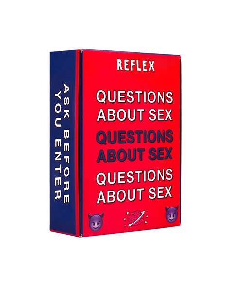 Reflex Questions About Sex Conversation Cards – Liquor Loot