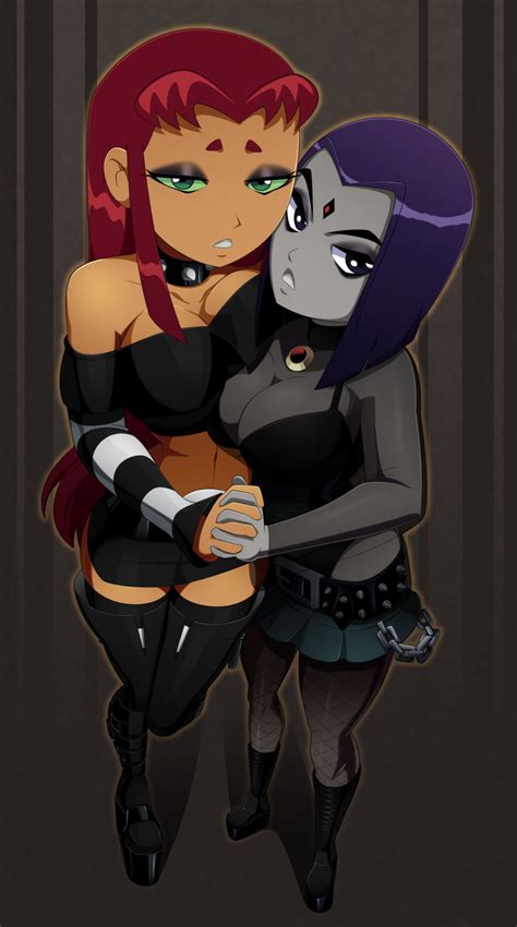 Goth Starfire And Raven By Ravenravenraven On Newgrounds