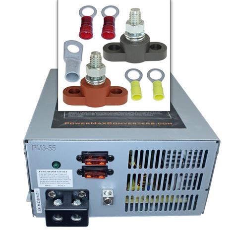 powermax volt  volt adjustable voltage converter  amp  power posts  lugs ac
