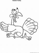 Running Clipart Scared Scarred Feast Turkeys Coloringbay Pngitem sketch template