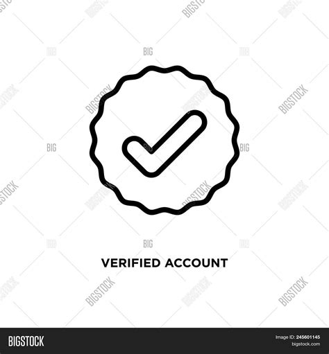 verified account vector photo  trial bigstock