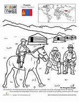 Coloring Mongolian Steppe Color Rock Worksheets Pages Ayres Mongolia Worksheet Scuola Education Geografia Kids Places Geography Designlooter History Choose Board sketch template