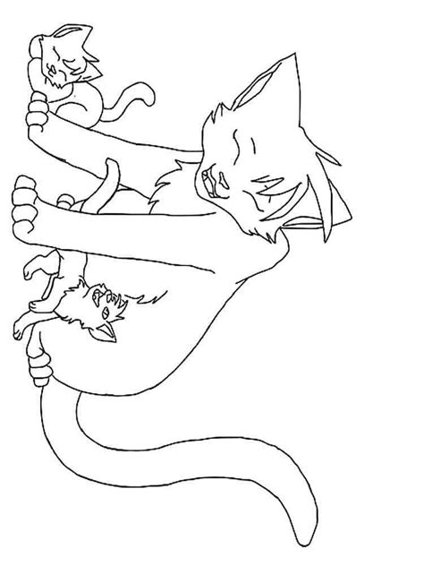 warrior cats coloring pages   print sketch coloring page