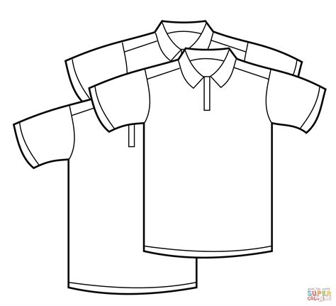 polo shirts coloring page  printable coloring pages