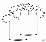 Polo Coloring Shirts Pages Clothes Shoes Printable Shirt Book Color Print sketch template