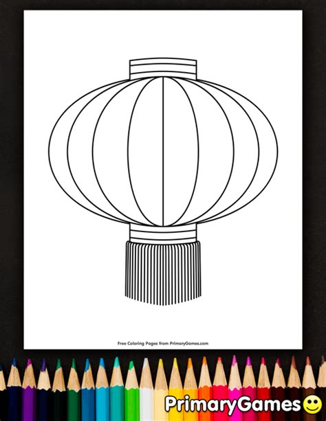 chinese lantern coloring page printable print  color chinese