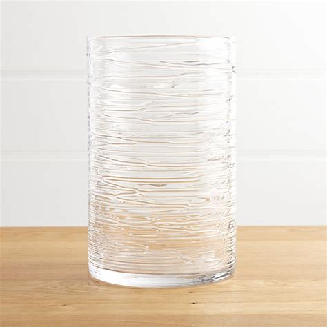 Spin Large Glass Hurricane Candle Holder Vase Crate And