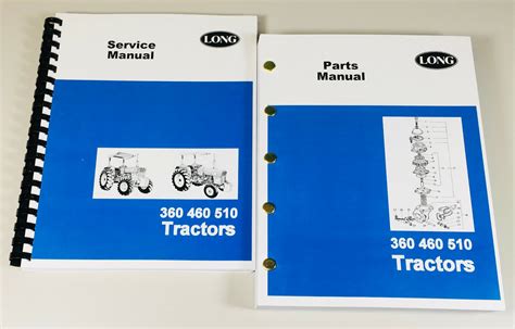 long    tractor service repair shop manual parts catalog