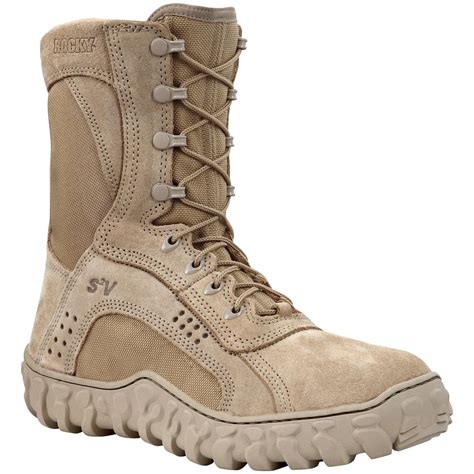 mens rocky sv steel toe military boots  combat tactical boots  sportsmans guide