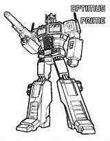 Transformers Optimus Prime sketch template