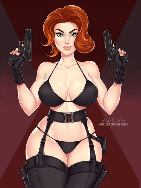 rule 34 ange1witch avengers big breasts black widow bra breasts cleavage female female only