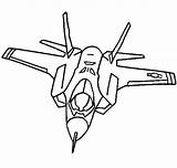 Coloring Jet Pages Airplane Drawing 35 Fighter Lightning Force Online Ii Print Cartoon Kids Plane Book Air F35 Color Airplanes sketch template