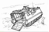Coloring Tank Pages Amphibious Printable M113 Armored Army Color Carrier Personnel Kids Categories Vehicles Super sketch template
