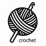 Crochet Hook Clip Clipart Yarn Decal Sticker Line Vinyl Ball Hooks Sewing Etsy Drawing Logo Stitches Knitting Transparent Similar Items sketch template