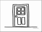 Door Coloring Designlooter Basic Words Clip Preview 236px 3kb sketch template