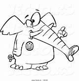 Elephant Republican Wearing sketch template