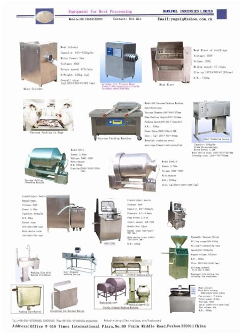 meat processing equipment hwl china manufacturer animal husbandry