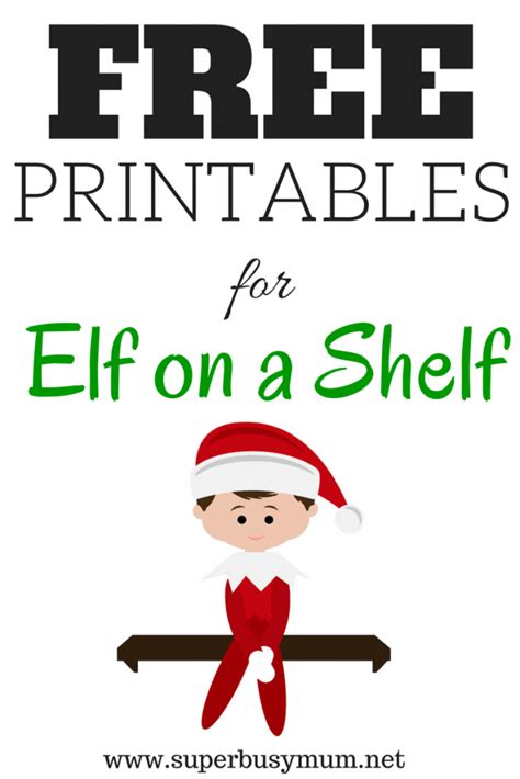 elf   shelf printables