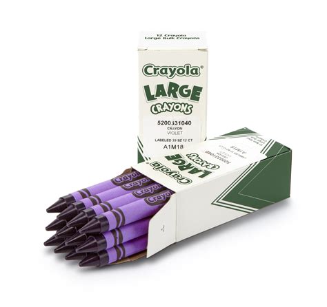 crayola large crayons violet purple art tools  ct bulk crayons