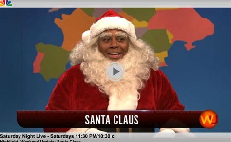 Snl Not Only Is Santa Black But One Of His Reindeers Is