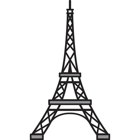 eiffel tower easy drawing    clipartmag