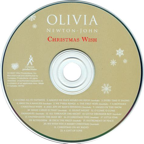 Carátula Cd De Olivia Newton John Christmas Wish Portada