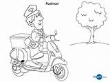 Coloring Pages Postman Mailman Colouring Pat Kids Occupation Clipart Printables Activities Library Coloringhome Kindergarten Popular Pdf Preschool Getdrawings sketch template