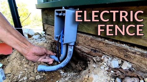 electric fence  permanent wiring part  youtube