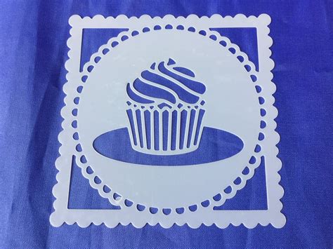 malschablone stencil muffin cupcake    cm