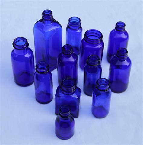 antique blue glass bottles homyhomee