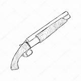 Shotgun Drawing Gun Sketch Vector Getdrawings Illustrations Store Single Stock Similar sketch template