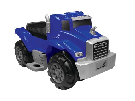 ride  mack truck  blue battery powered wheels wonderlanes