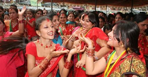 One Of The Biggest Festivals Of Nepal Teej Of Nepal