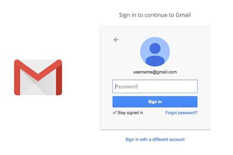 google gmail email account login page
