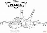 Planes Coloring Disney Dusty Jet Fighter Bravo Pages Drawing Crophopper Printable Kids Cartoon Drawings Supercoloring sketch template